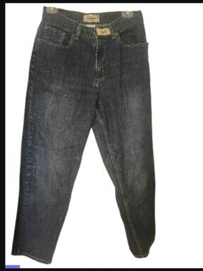 L.L. Bean Relaxed Fit Men's Jeans in Dark Blue Wash